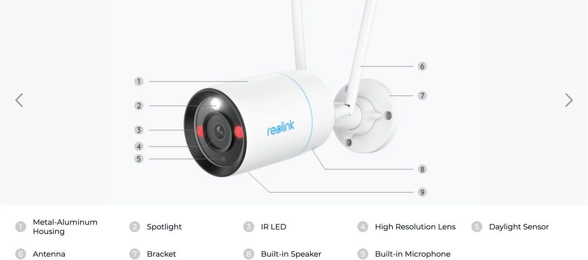 Wi-Fi камера REOLINK W330 RLC-810WA с детекция на движение с класификация на обекти