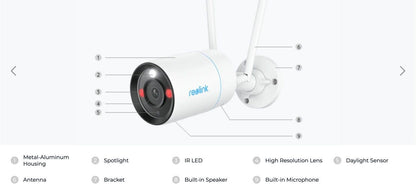 Wi-Fi камера REOLINK W330 RLC-810WA с детекция на движение с класификация на обекти