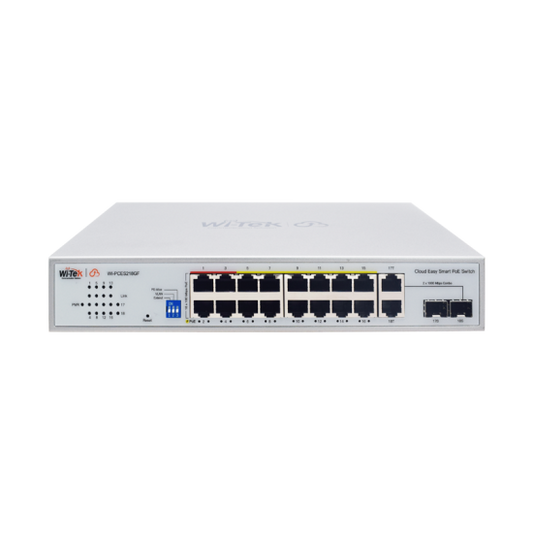 18-портов PoE суич Wi-Tek WI-PCES218GF