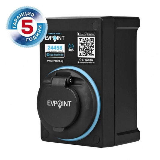 Зарядна станция за електромобили EVPoint EV7-S КОНТАКТ ТИП 2 | 7.4 KW AC