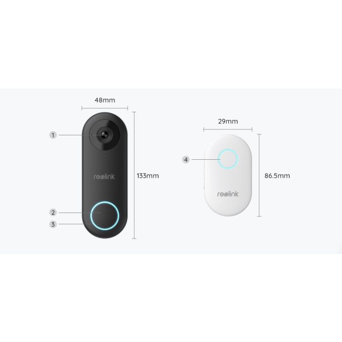 Reolink D340W WiFi видео звънец с камера 5MP