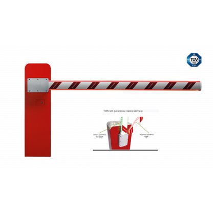 Comunello - Електромеханична бариера LIMIT 500 с дължина на рамото до 4 м. с Traffic Light