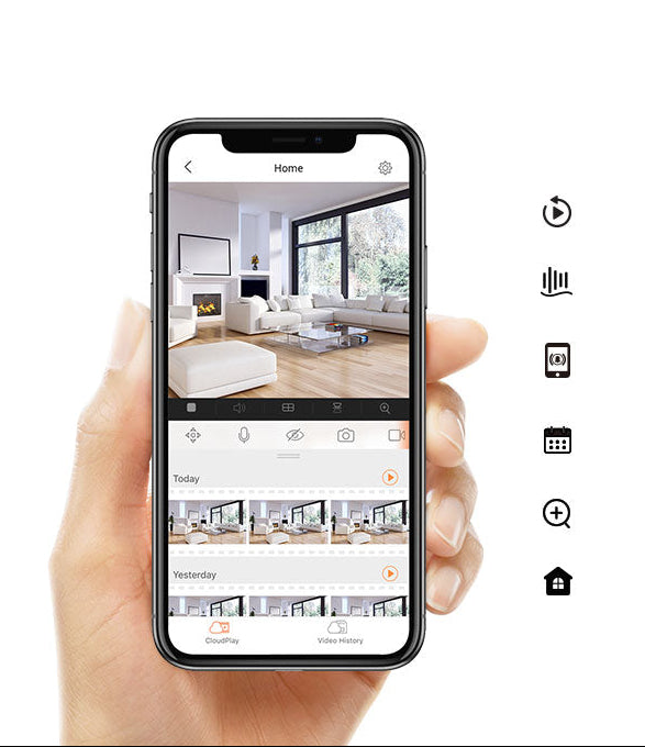 Камера EZVIZ C1C, 1080p, 10 м. нощно виждане, двупосочено аудио, MicroSD