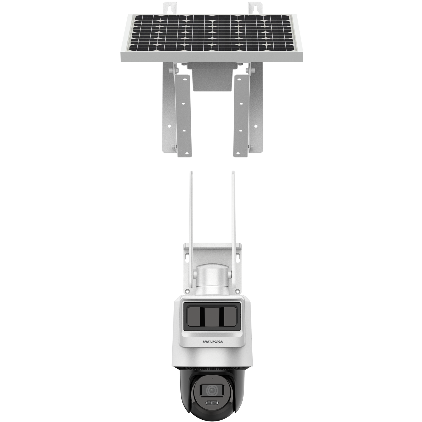 Автономна 4 MPX 4G IP камера HIKVISION DS-2DE2C400IWG-K/4G/C05S10 със соларен панел, обектив 2.8 mm, микрофон и говорител