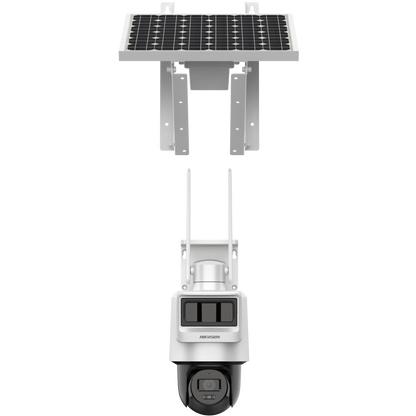 Автономна 4 MPX 4G IP камера HIKVISION DS-2DE2C400IWG-K/4G/C05S10 със соларен панел, обектив 2.8 mm, микрофон и говорител
