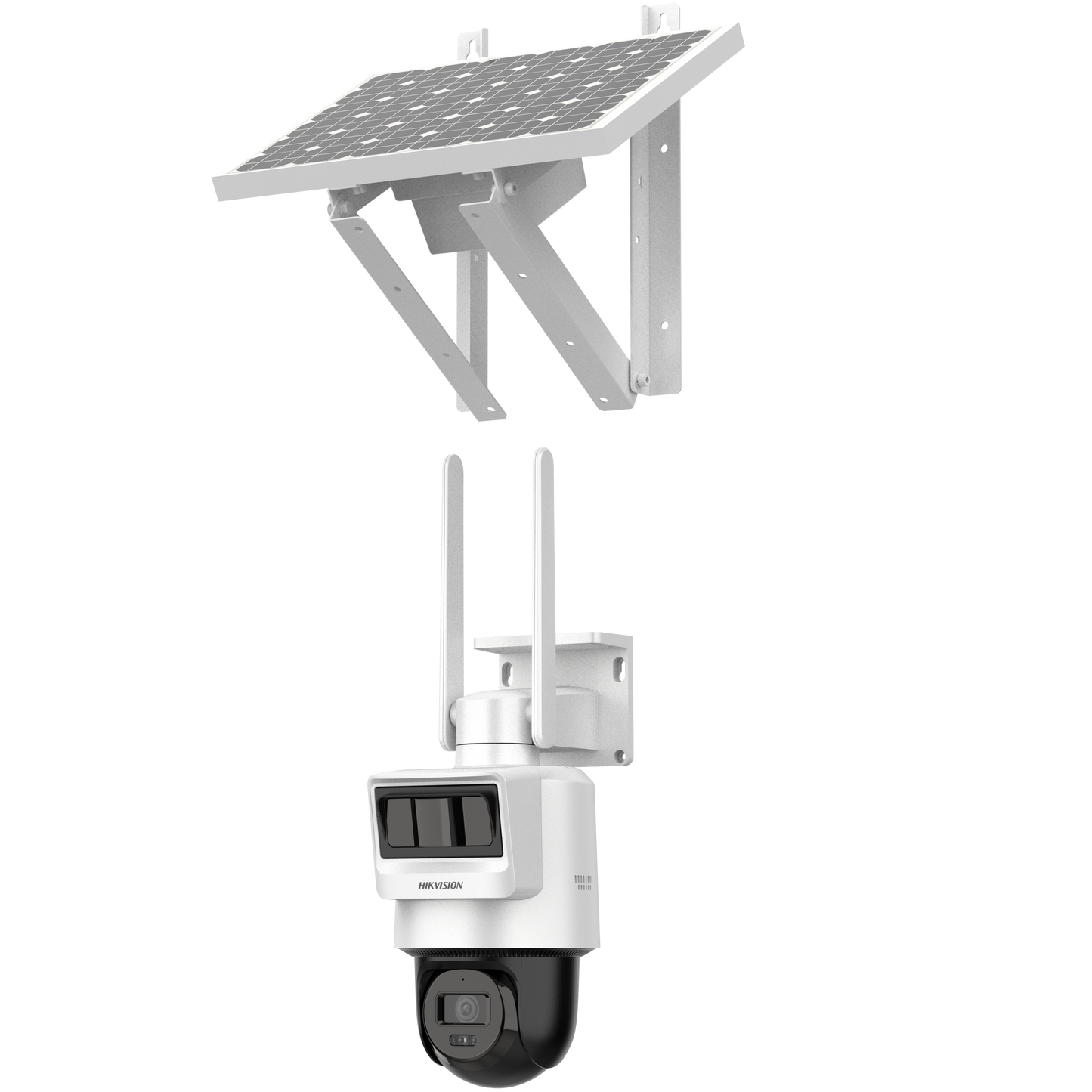 Автономна 4 MPX 4G IP камера HIKVISION DS-2DE2C400IWG-K/4G/C05S10 със соларен панел, обектив 2.8 mm, микрофон и говорител