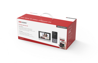 Еднопостов комплект IP видео домофонна система Hikvision с вграден четец за контрол на достъп