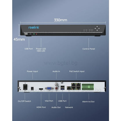 Reolink RLN36 36-канален NVR без HDD (без PoE)