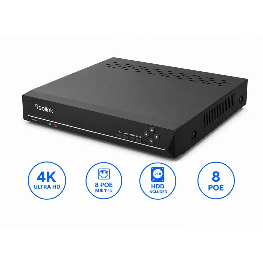 Reolink RLN8-410 8-канален NVR с 2TB HDD и 8 PoE порта