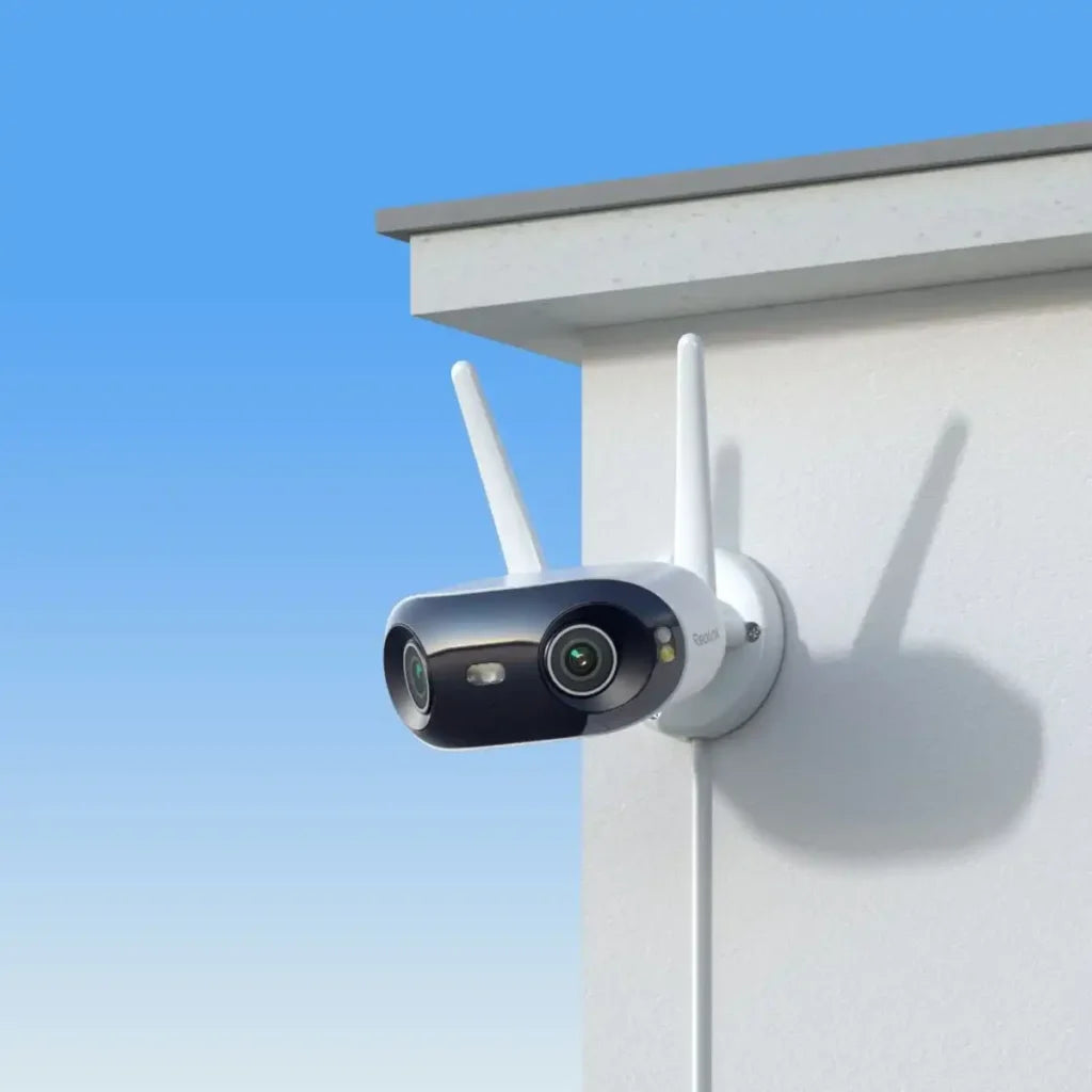 Wi-Fi камера Reolink W740 Elite - 4K Dual-Lens WiFi 6 IP Камера с 180° Панорамен Обхват и AI Разпознаване