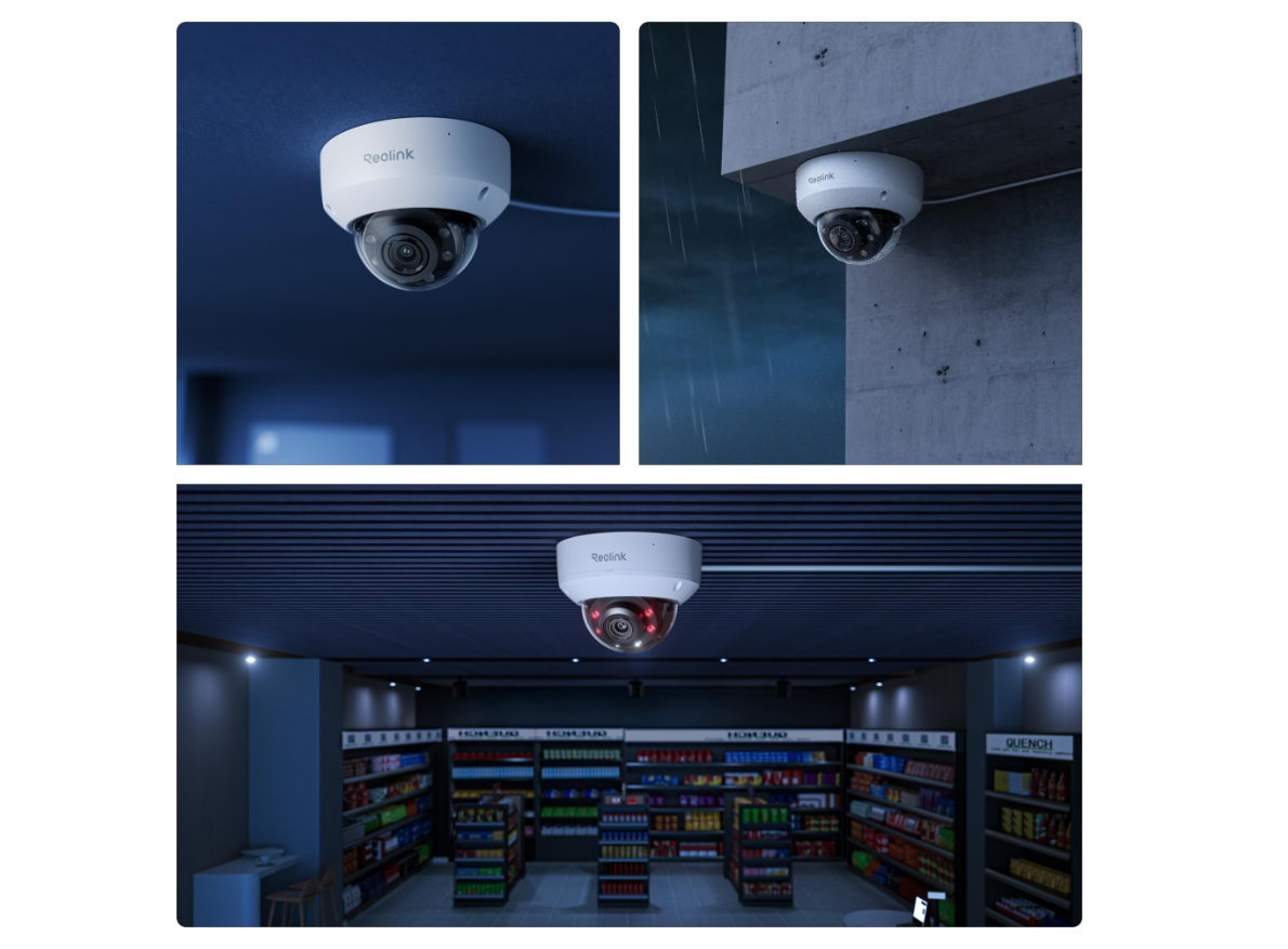 Reolink PCV8MZ 4K 8MP Куполна PoE IP камера с 5x Zoom и AI
